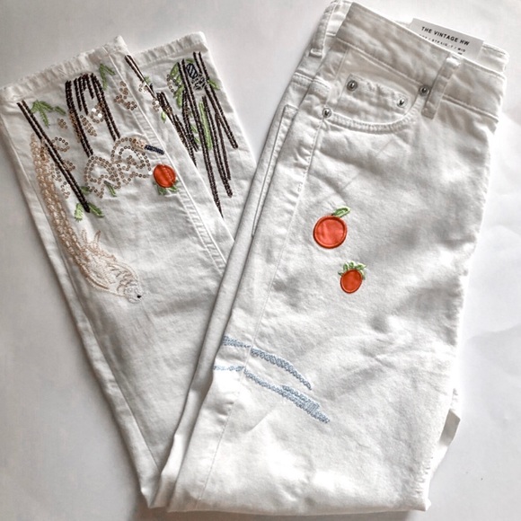 Zara Embellished White Jeans - Picture 8 of 8